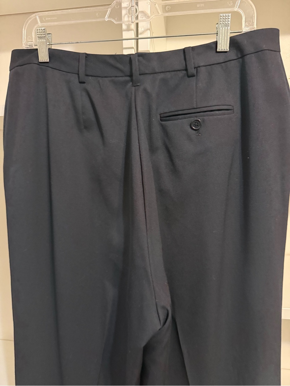 Brooks  Brothers Navy 100% Wool Trouser 16 - Picture 6 of 7